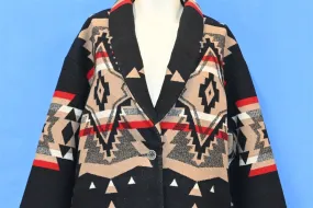 70s Pendleton Rock Point Wool Blanket Coat Women's Large