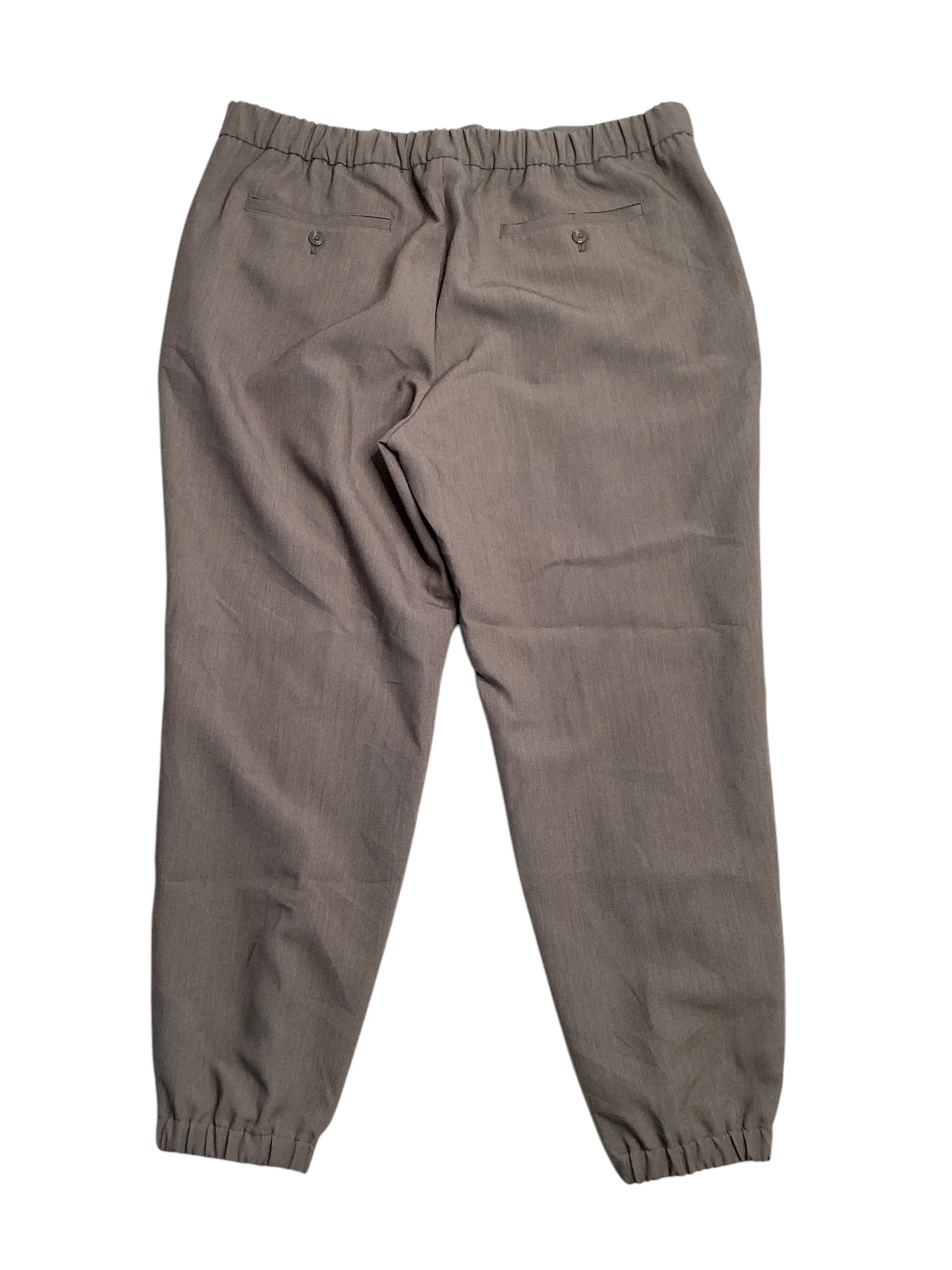 Alfani Men's Regular Fit Pleated Jogger Pants Bolgio Taupe Heather Grey 2XL