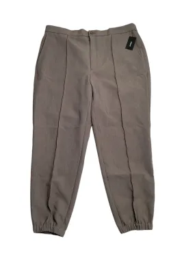Alfani Men's Regular Fit Pleated Jogger Pants Bolgio Taupe Heather Grey 2XL