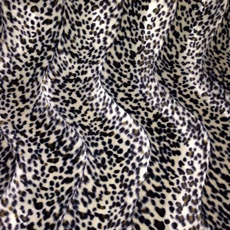ANIMAL PRINT VELBOA FAUX FUR VELOUR FABRIC CRAFT MATERIAL 60" WIDE M220