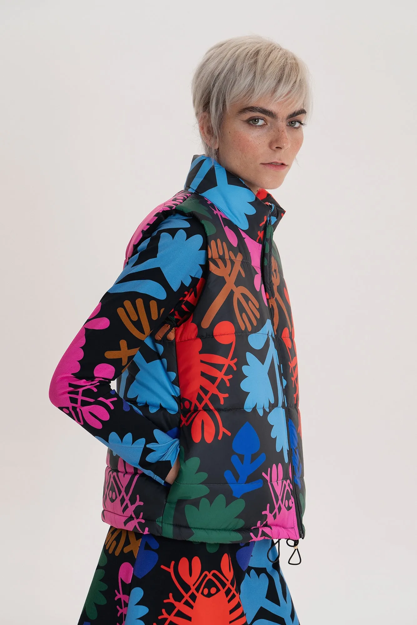 ASPEN puffer vest 'Lobster'