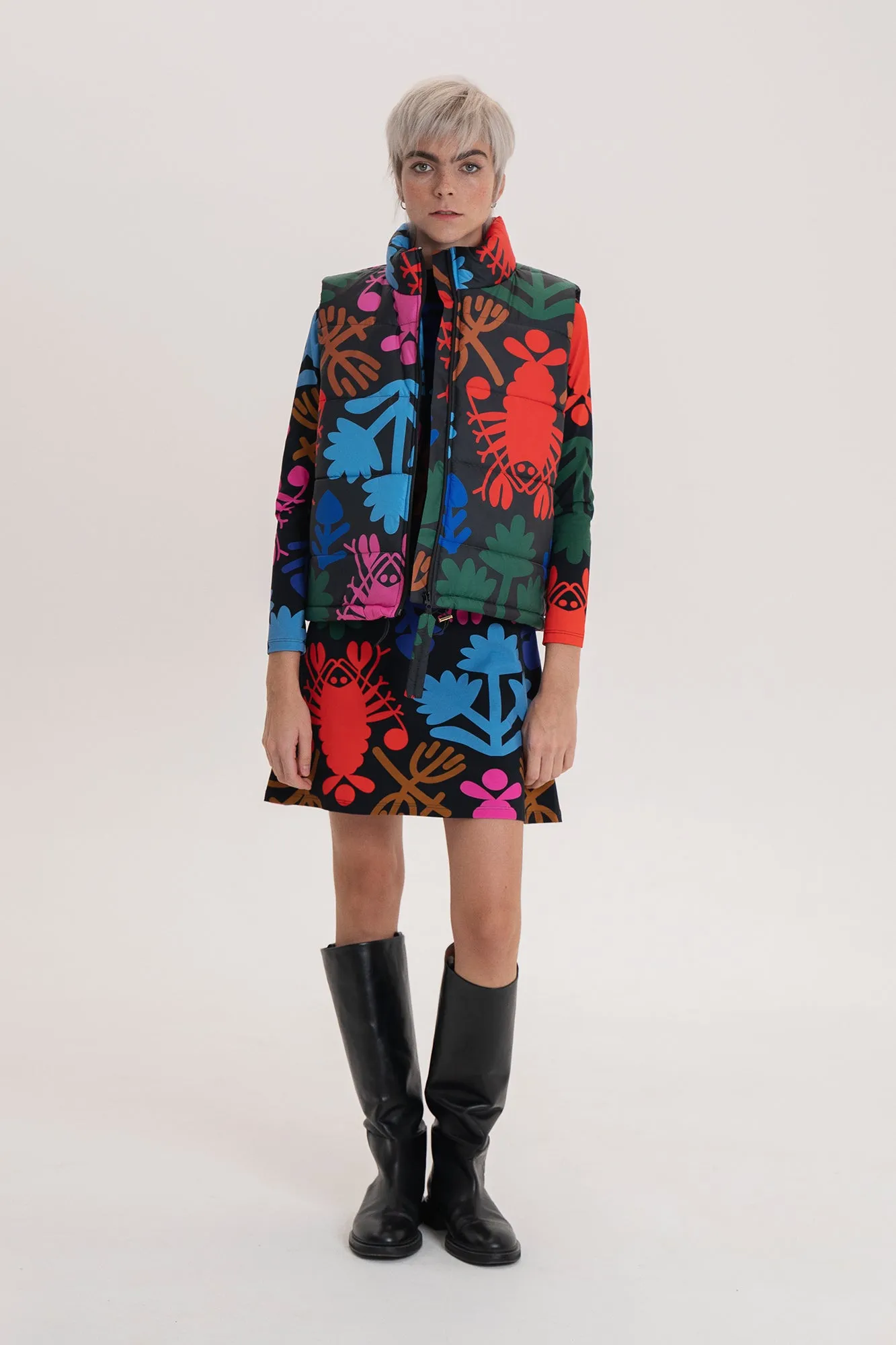 ASPEN puffer vest 'Lobster'