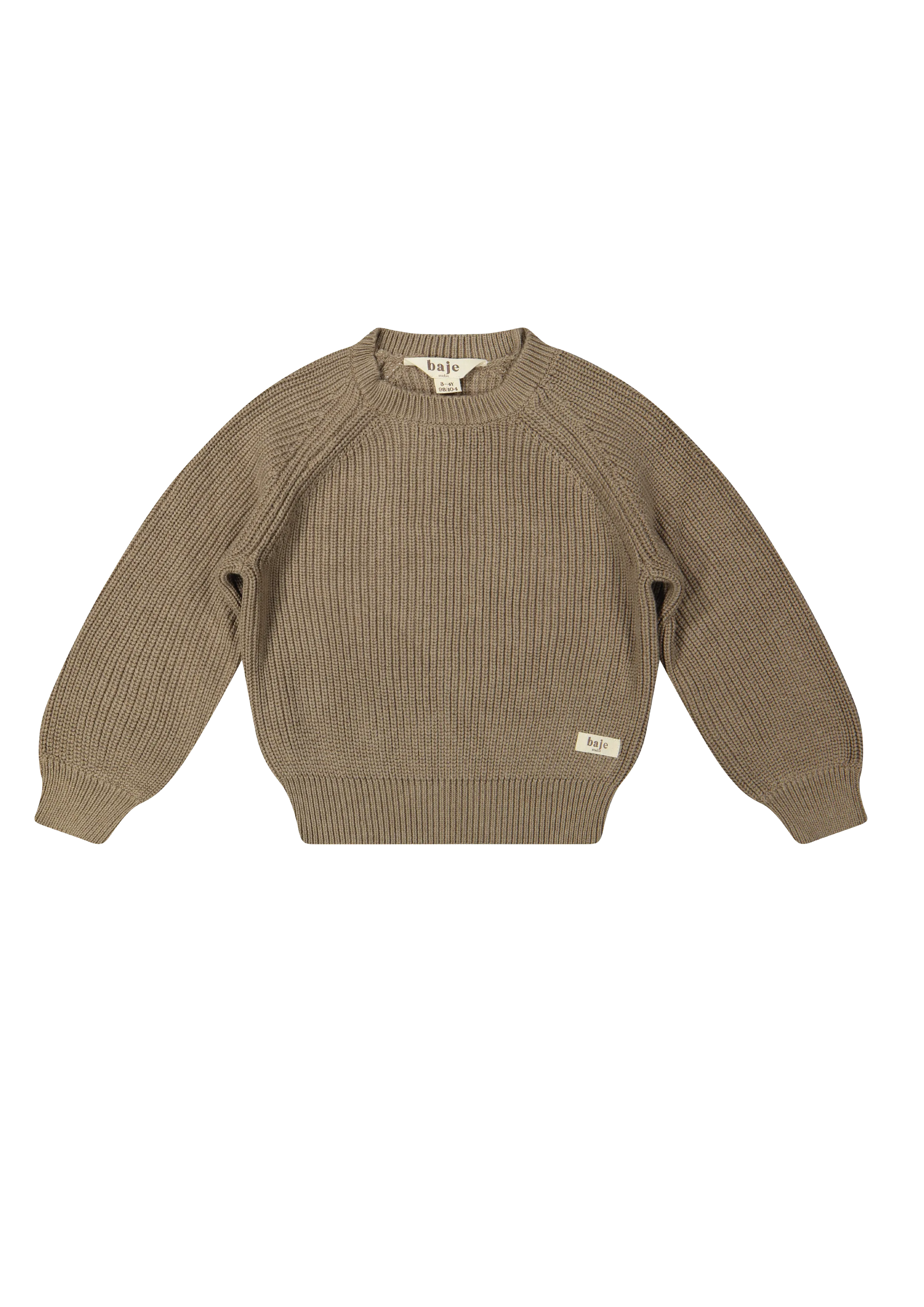 Baje Studio Harrow knitted pullover taupe