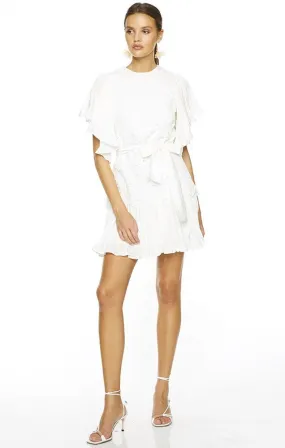 BLANC EMB MINI DRESS