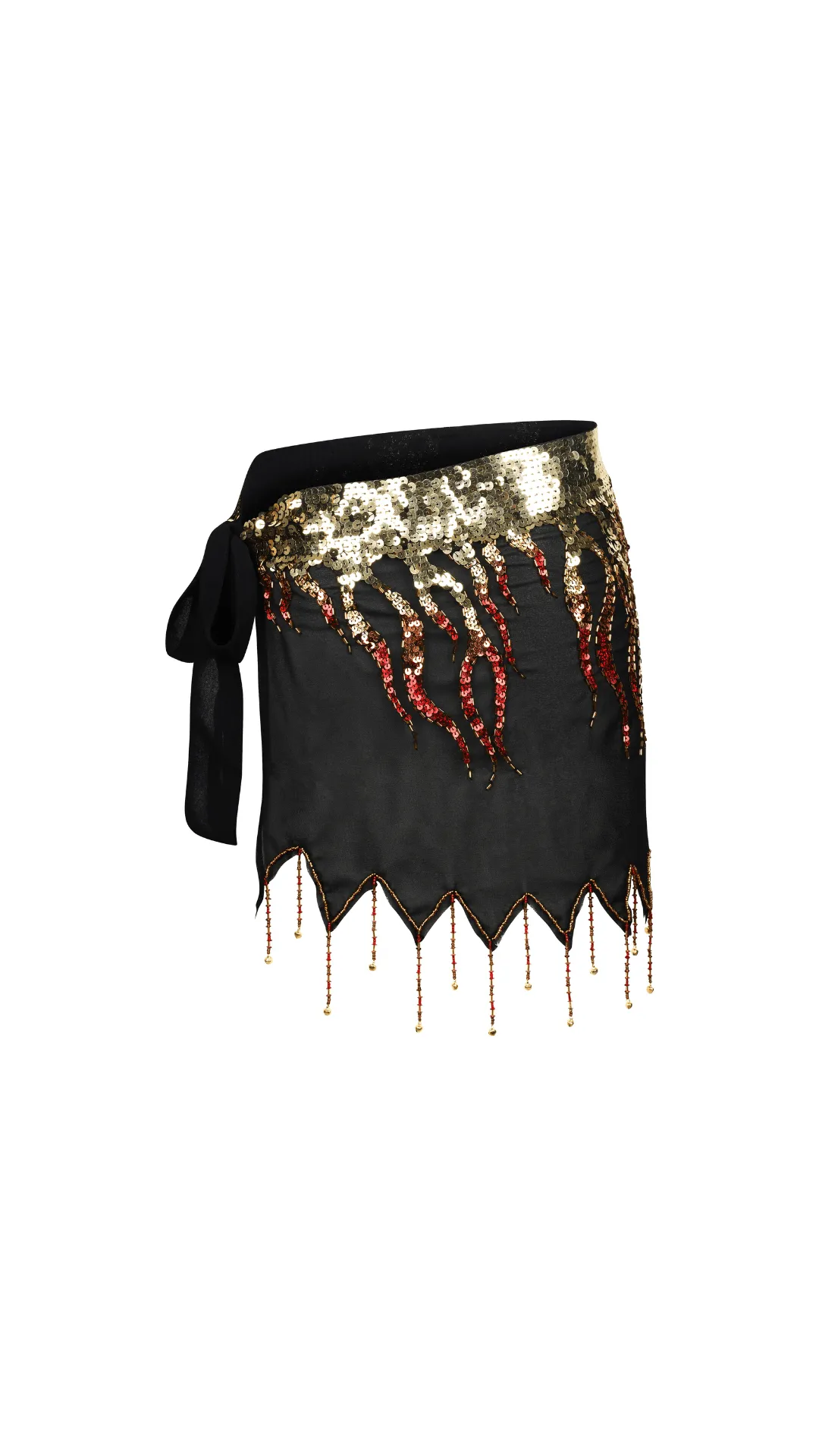 BLAZE SEQUIN SPARKLE PIXIE TIE SKIRT