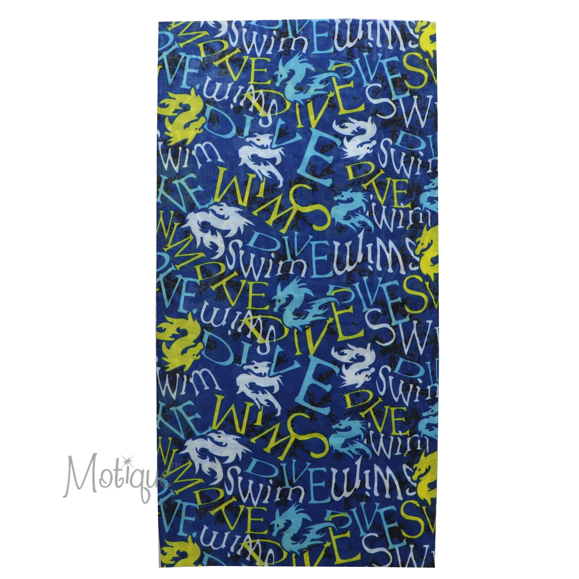 Blue Seamless Face Mask Neck Gaiter