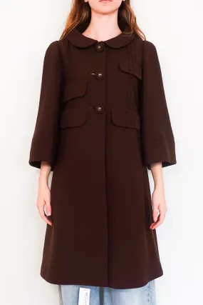 Brown wool coat