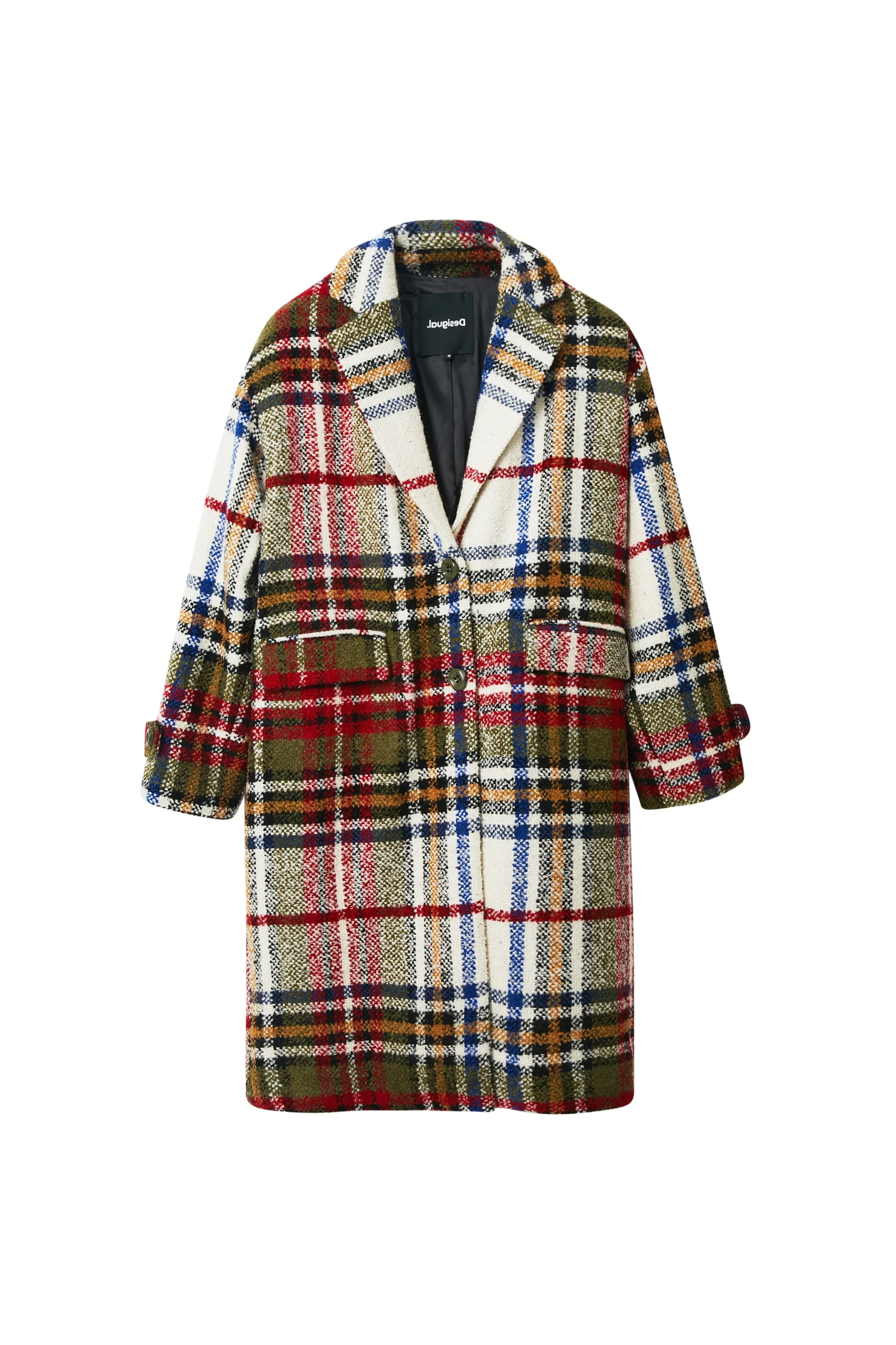Camilla Checked Smart Tartan Winter Coat Desigual Style 22WWEWB4