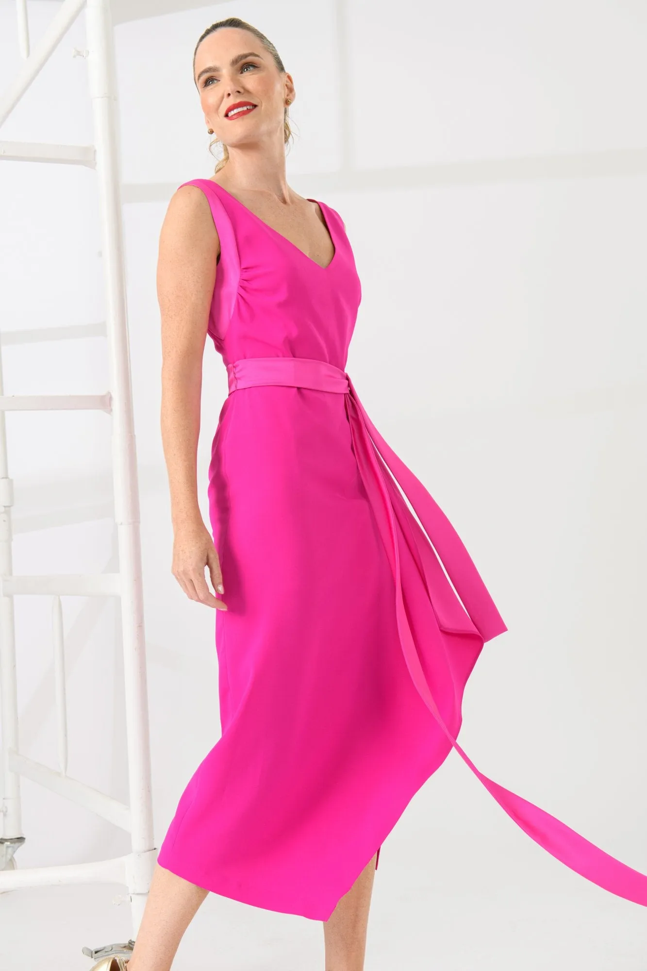 Caroline Kilkenny Misty Magenta Dress