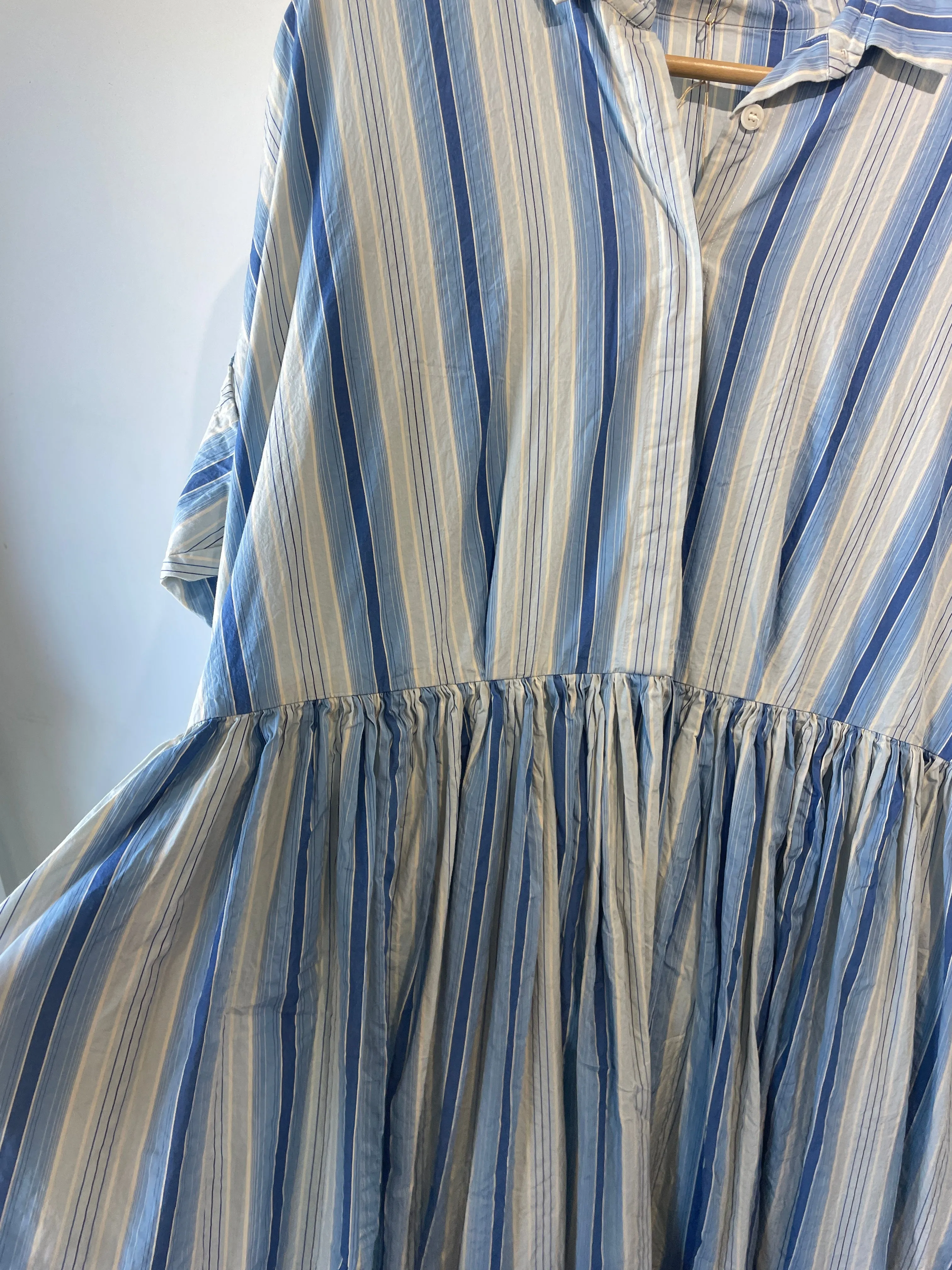 Casey Casey Blue Striped Dress