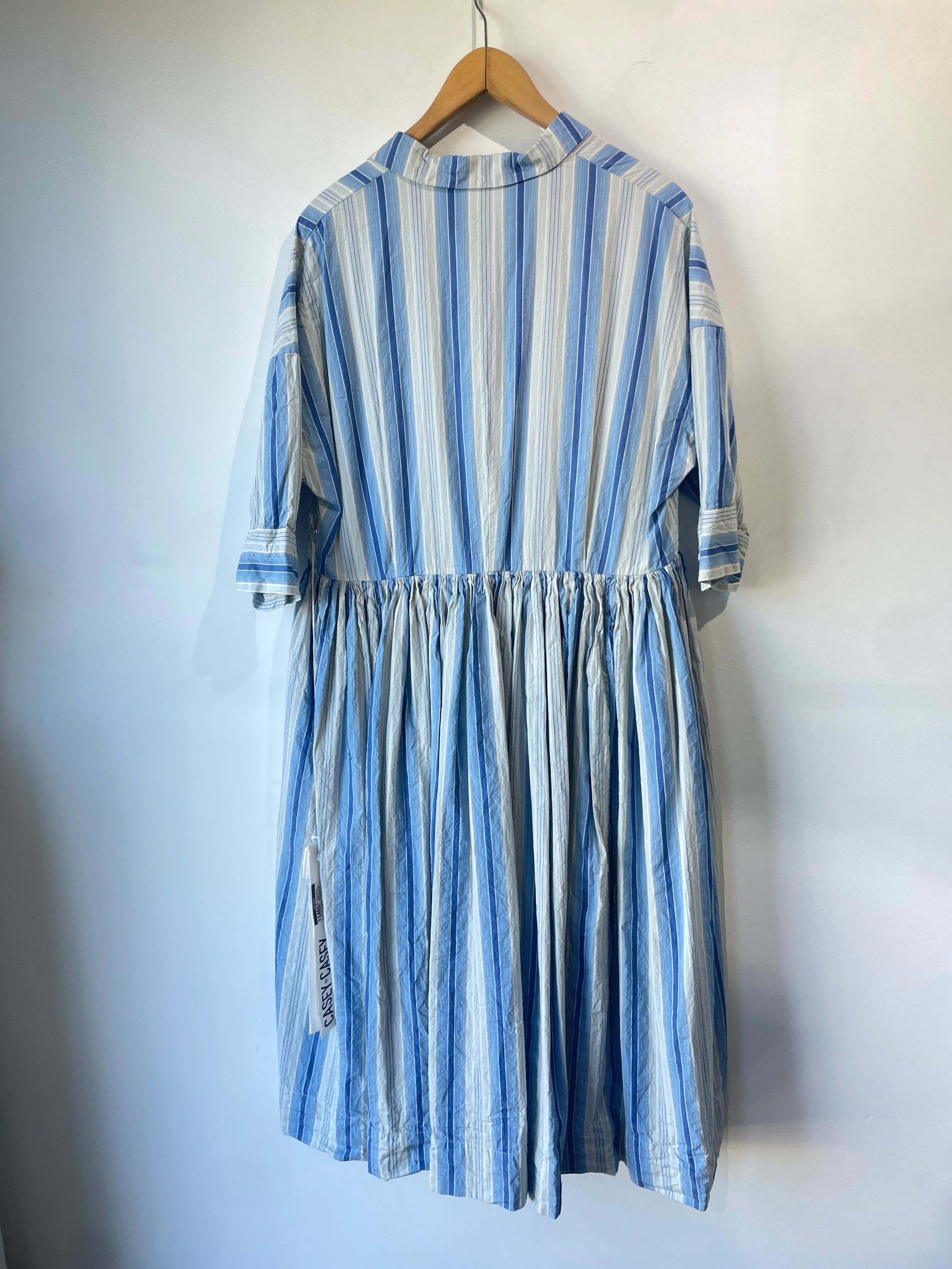 Casey Casey Blue Striped Dress
