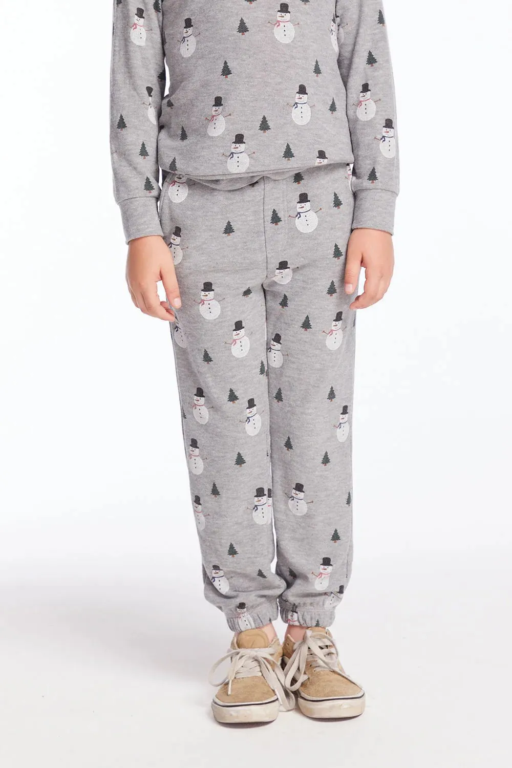 Chaser Kids Snow Daze Joggers in Heather Gray