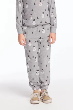 Chaser Kids Snow Daze Joggers in Heather Gray