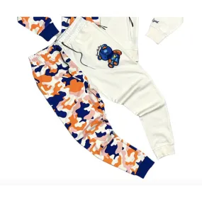 Civilized CAMO BEAR COLOR BLOCK JOGGERS- Natural (CV1331-NATURAL)