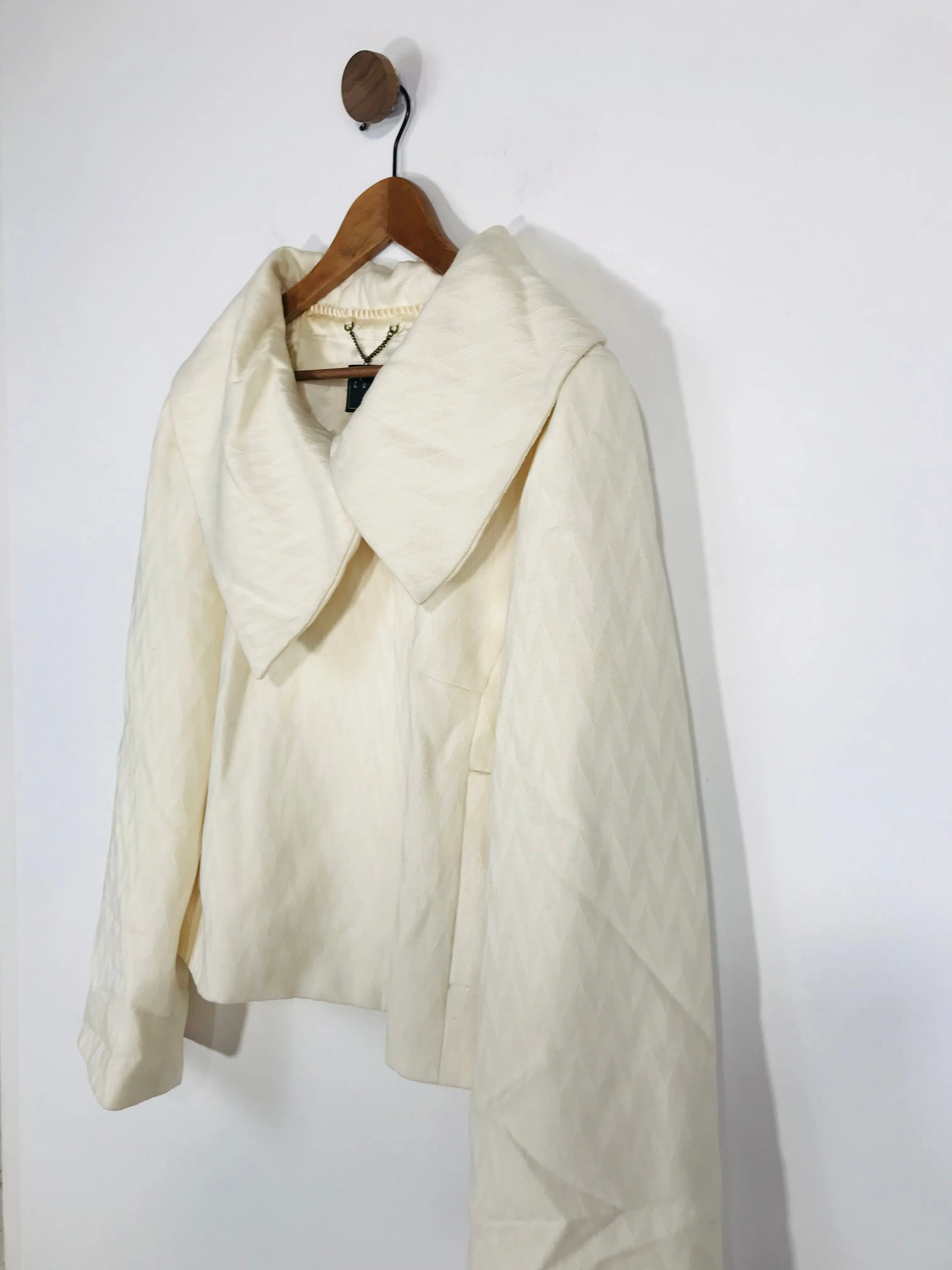 Coast Women's Oversized Collar Twill Peacoat Coat | UK12 | Beige
