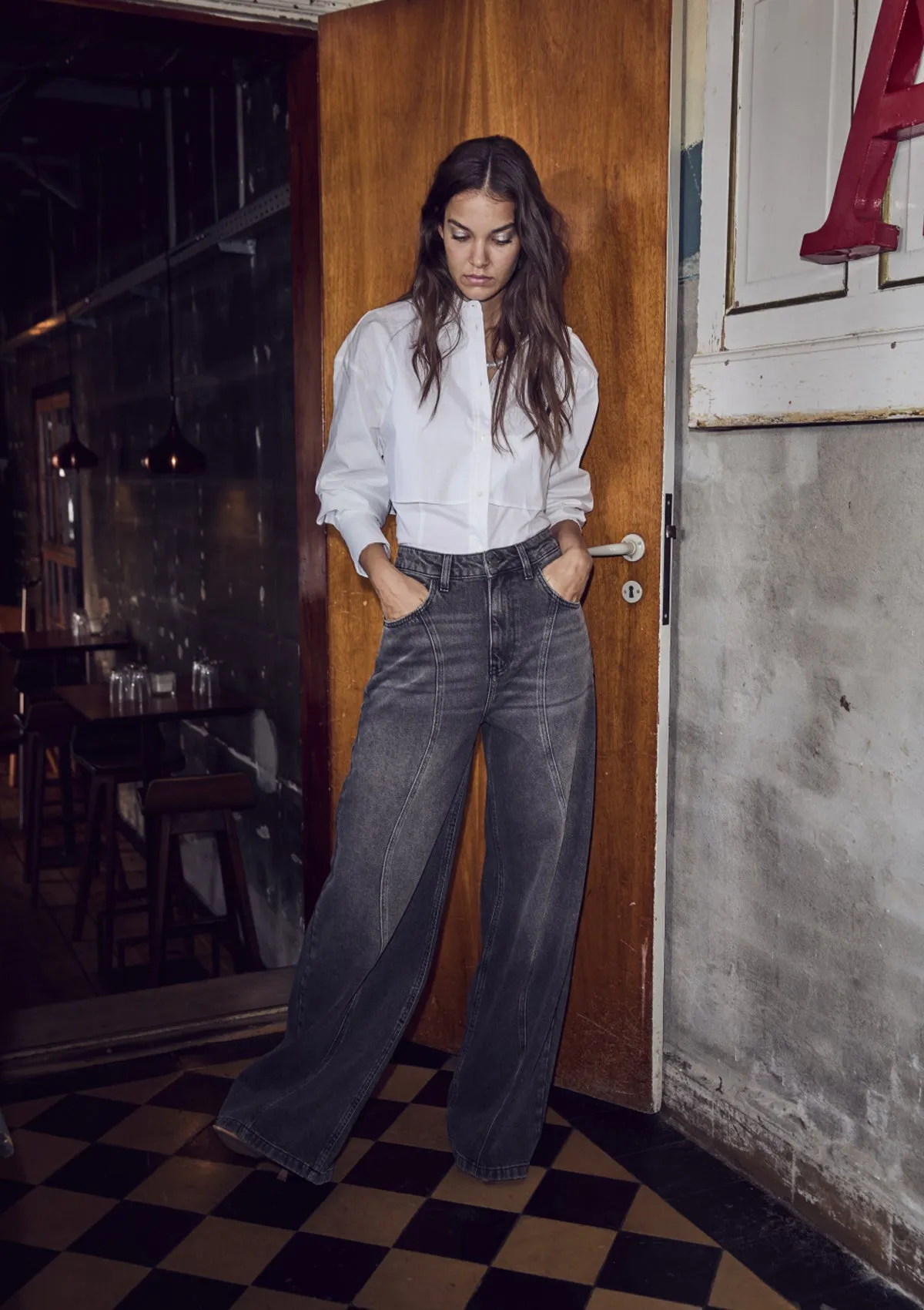 Co'Couture Sandy Double Layer Shirt White