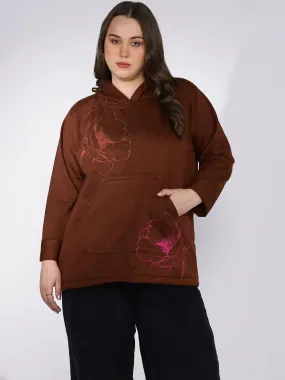 Coffee Fleece Hoodie - SoftBlush