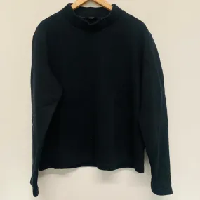 COS Navy Blue Men's Long Sleeve Sponge High Neck Pullover Sweater Jumper Size L