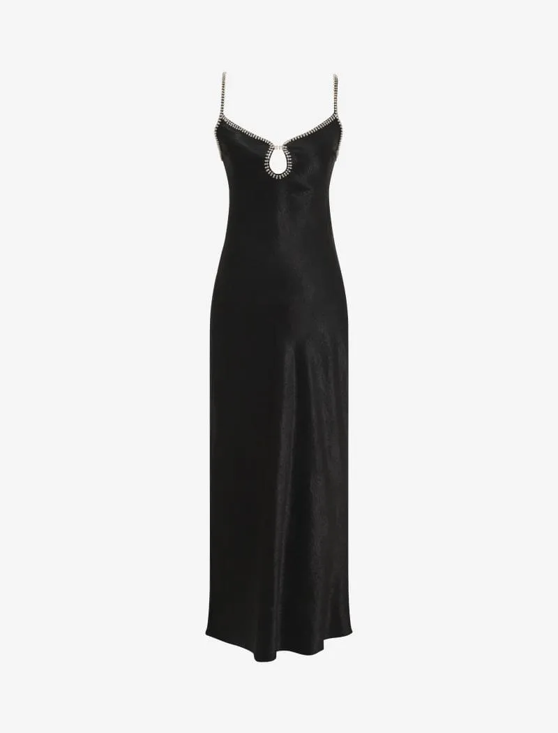 Diamond Maxi Dress | Black