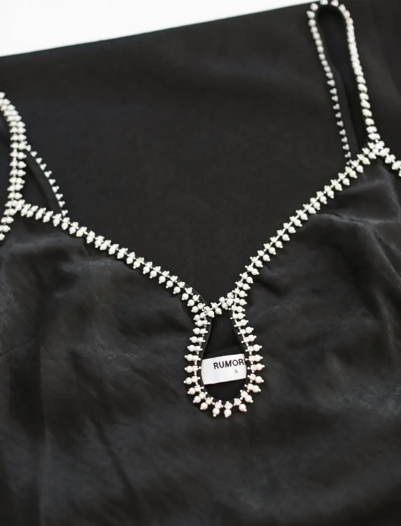 Diamond Maxi Dress | Black