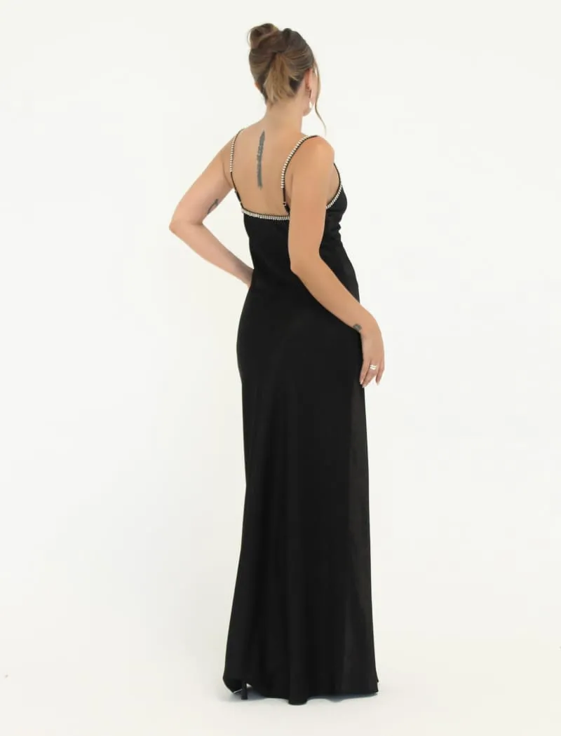 Diamond Maxi Dress | Black