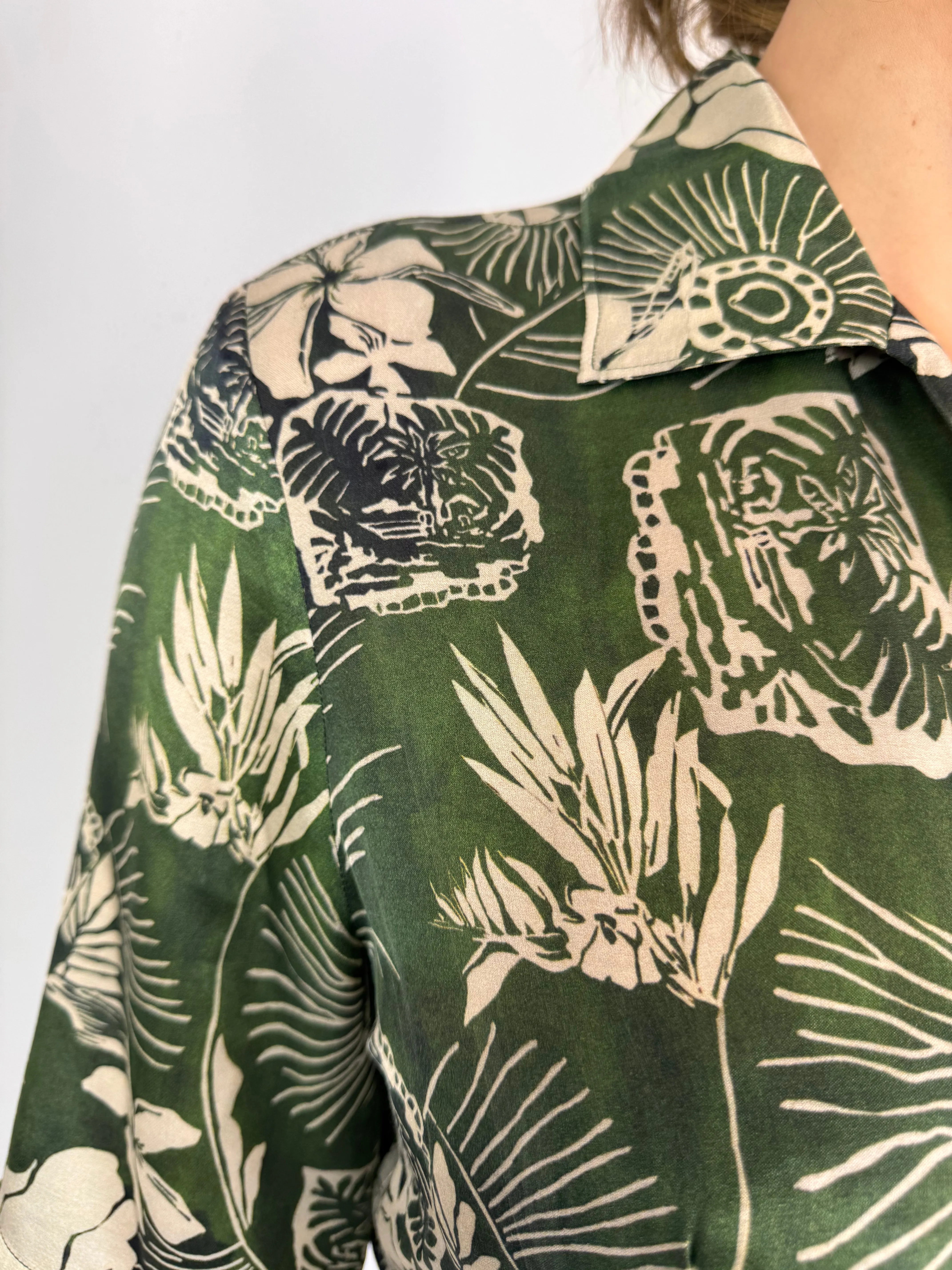 Diega Raviva Dress Green/Ecru