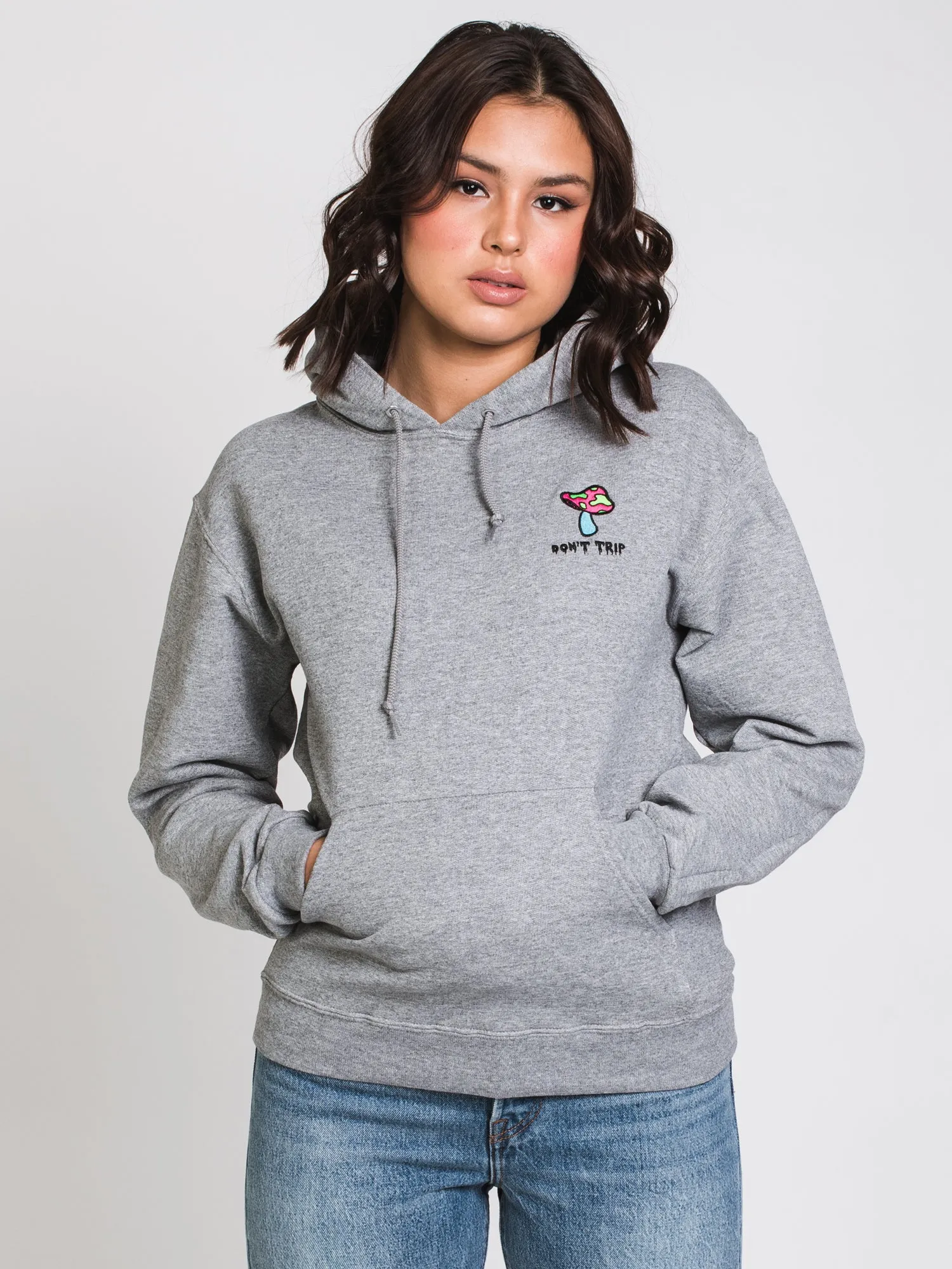 DON'T TRIP EMBROIDERED HOODIE   - CLEARANCE
