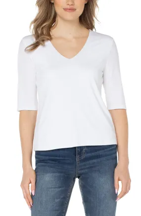 Double Layer Rib Knit Top
