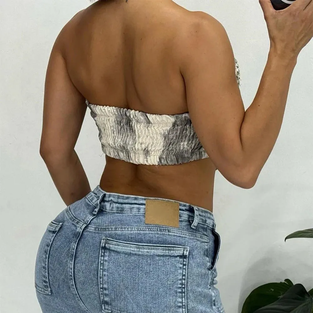 Driving To Long Beach Crop Top