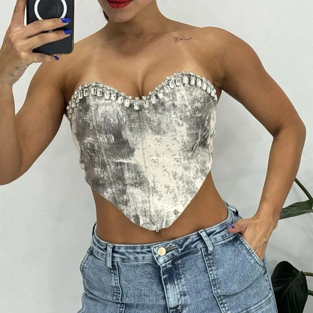 Driving To Long Beach Crop Top