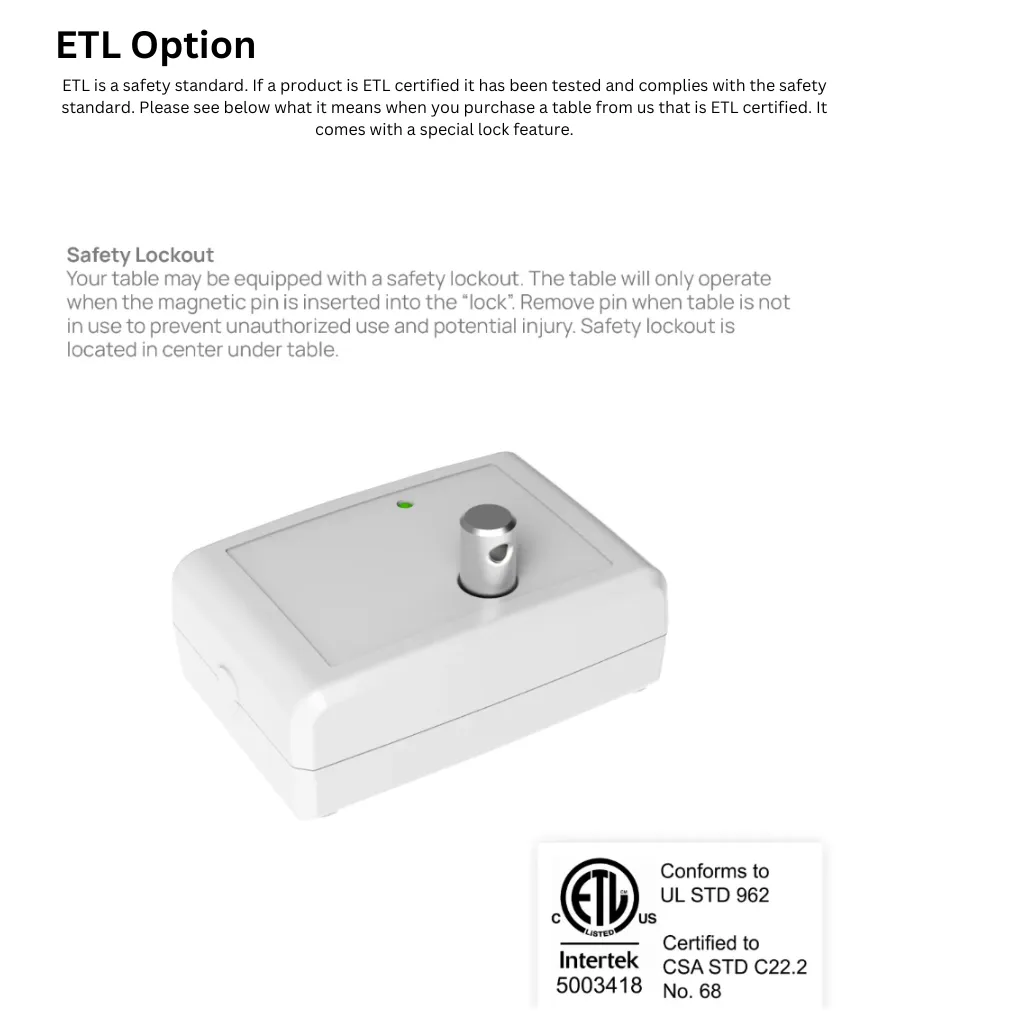 Earthlite Everest Eclipse Electric Salon Table