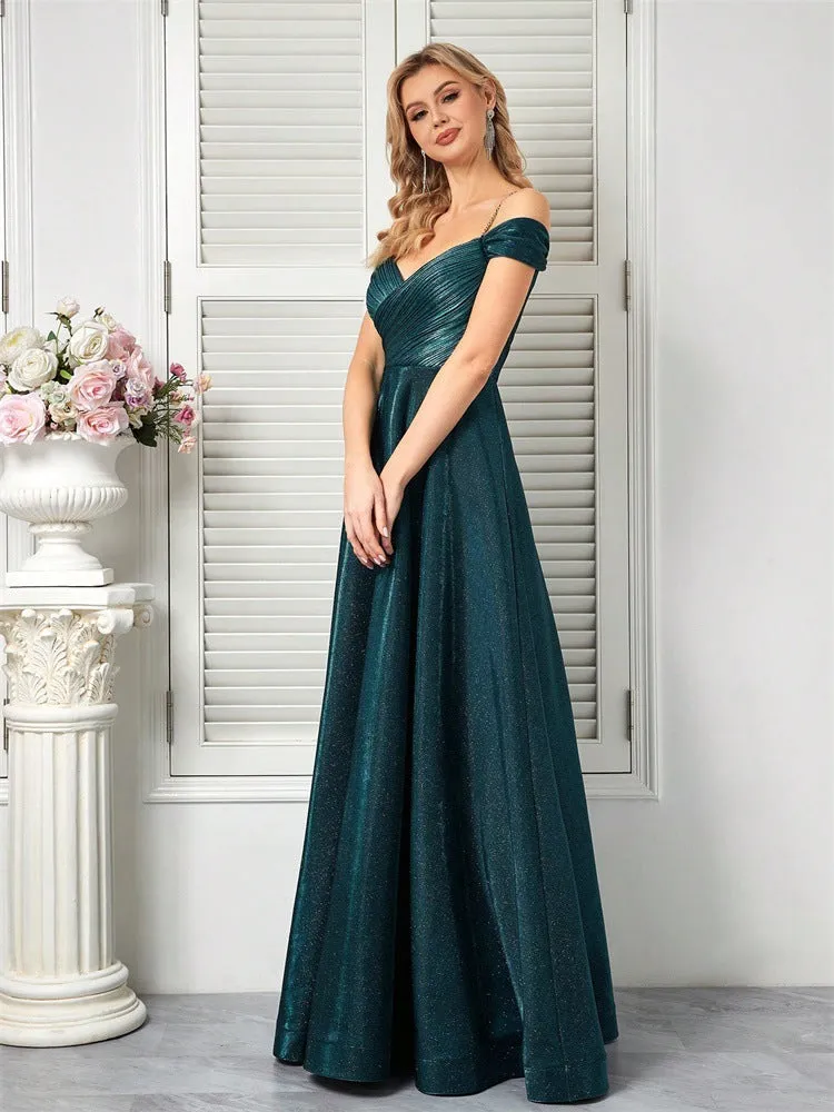 Elegant Ruched A-Line Formal Dress