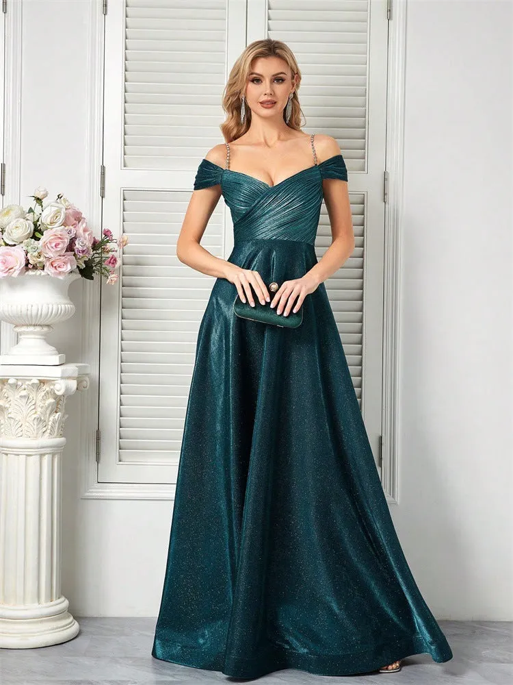 Elegant Ruched A-Line Formal Dress