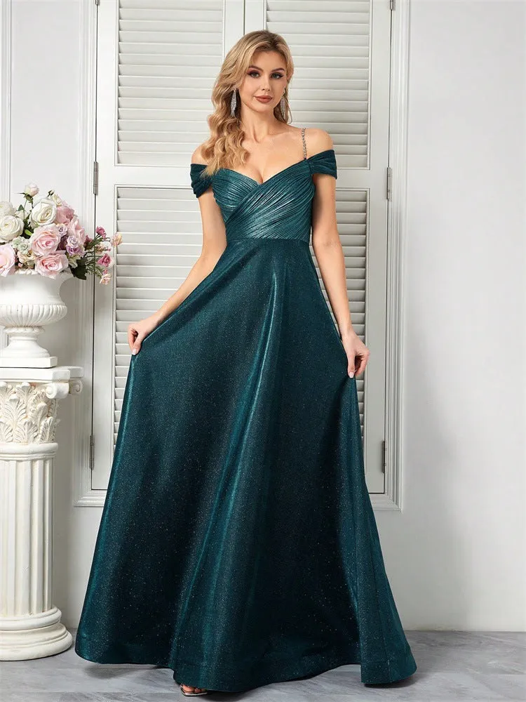 Elegant Ruched A-Line Formal Dress