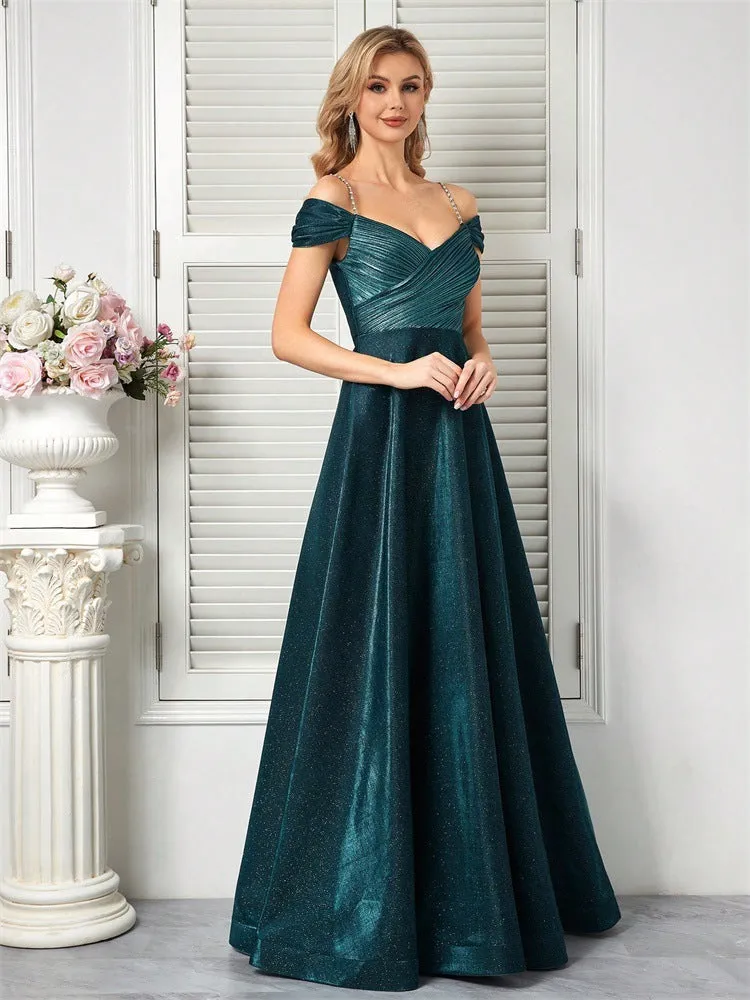 Elegant Ruched A-Line Formal Dress