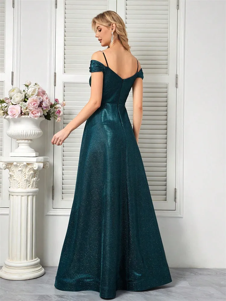 Elegant Ruched A-Line Formal Dress