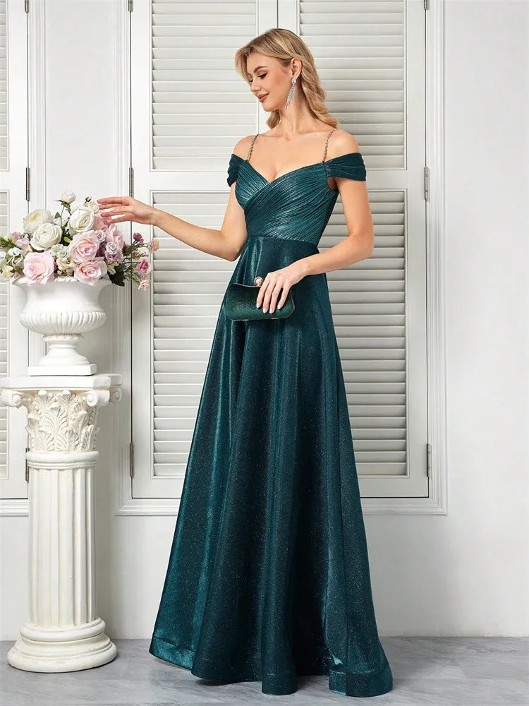 Elegant Ruched A-Line Formal Dress