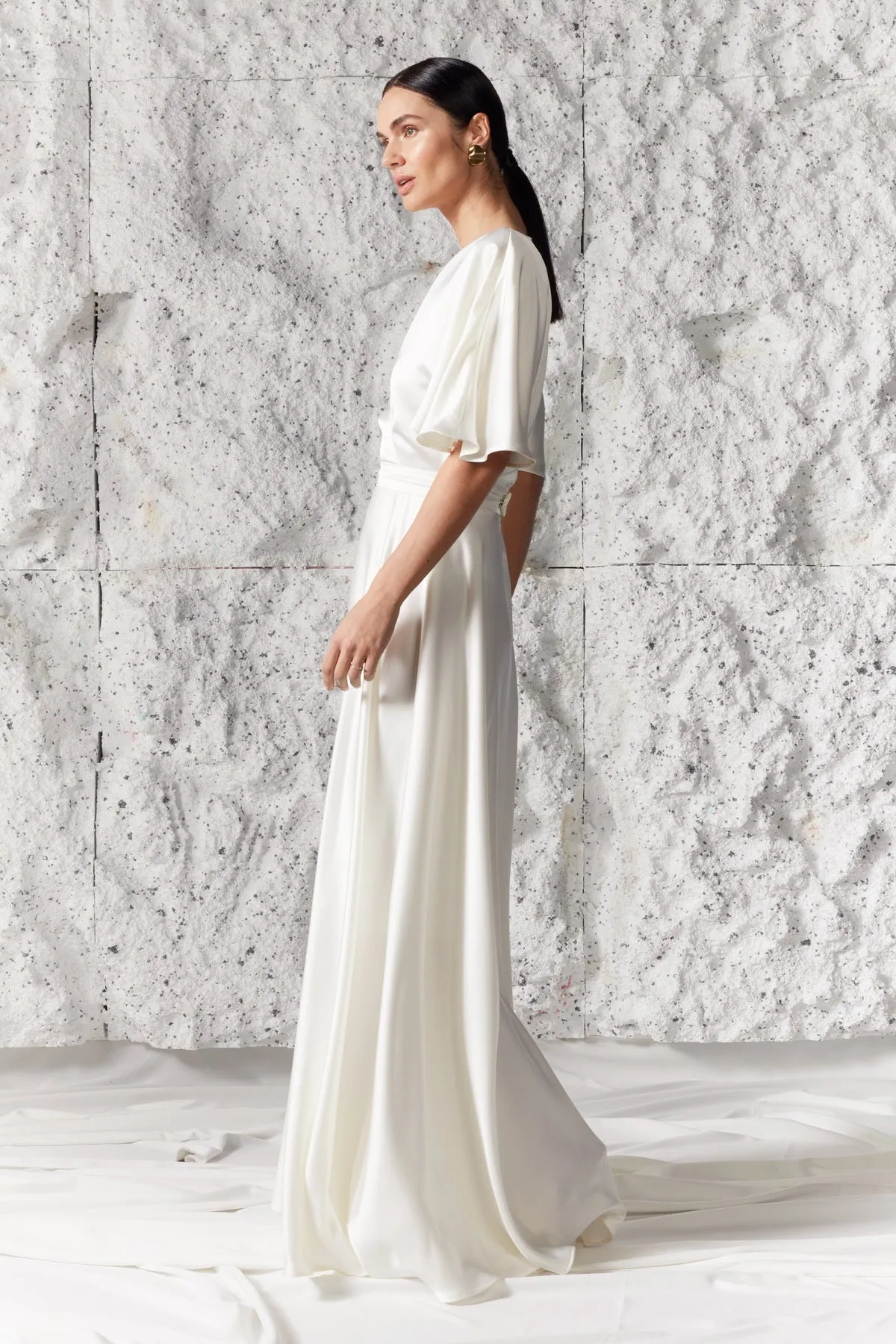 ELISE off white maxi wedding dress