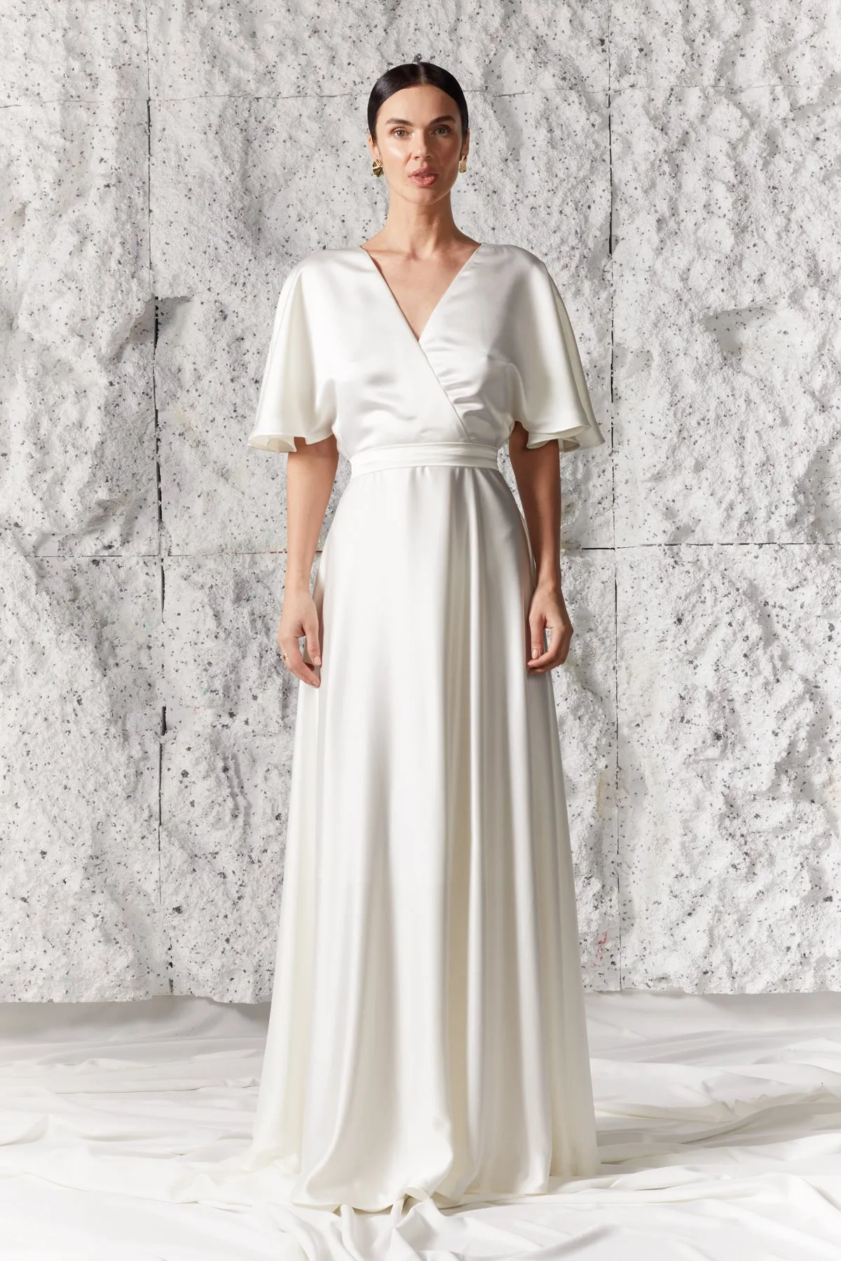 ELISE off white maxi wedding dress