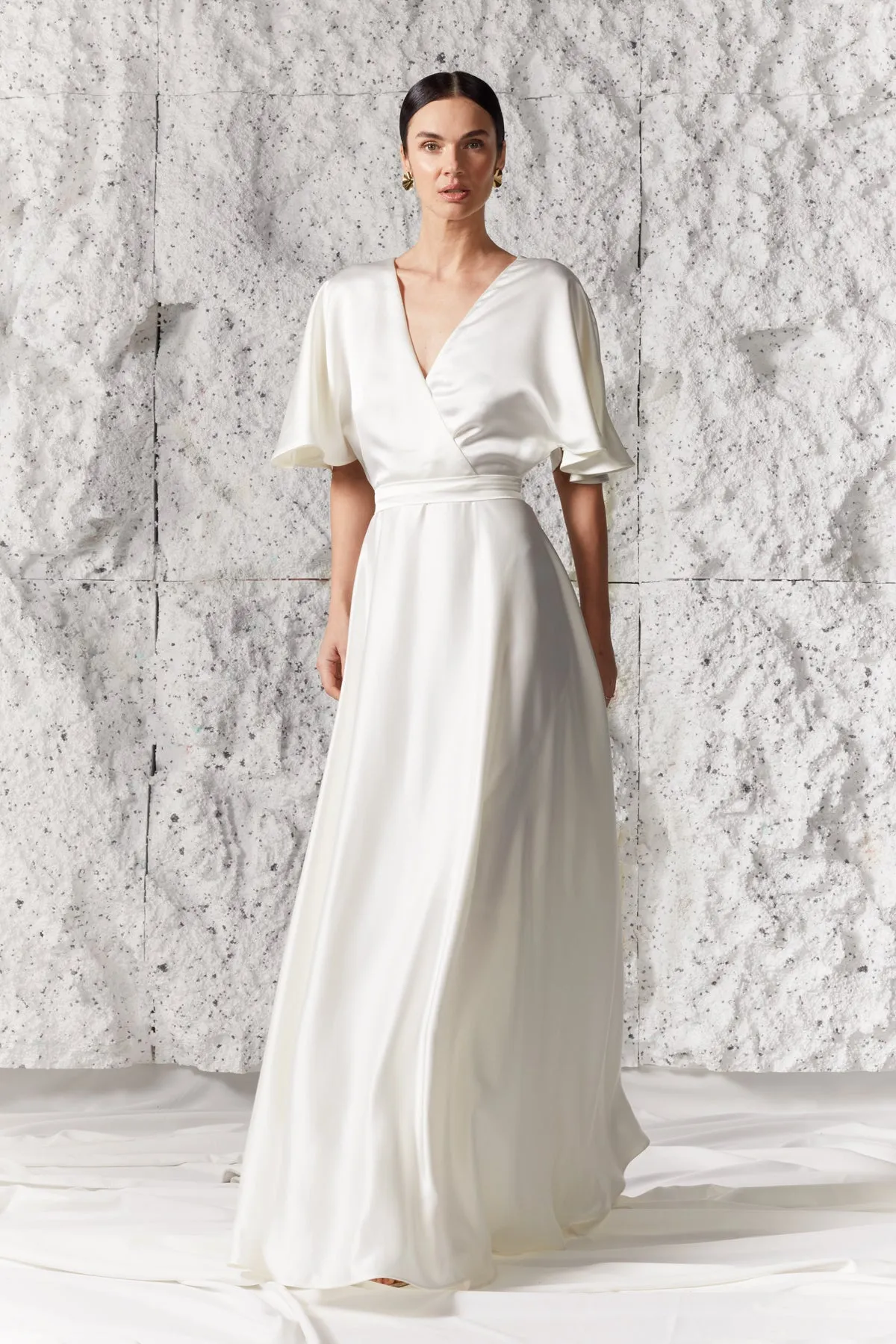 ELISE off white maxi wedding dress
