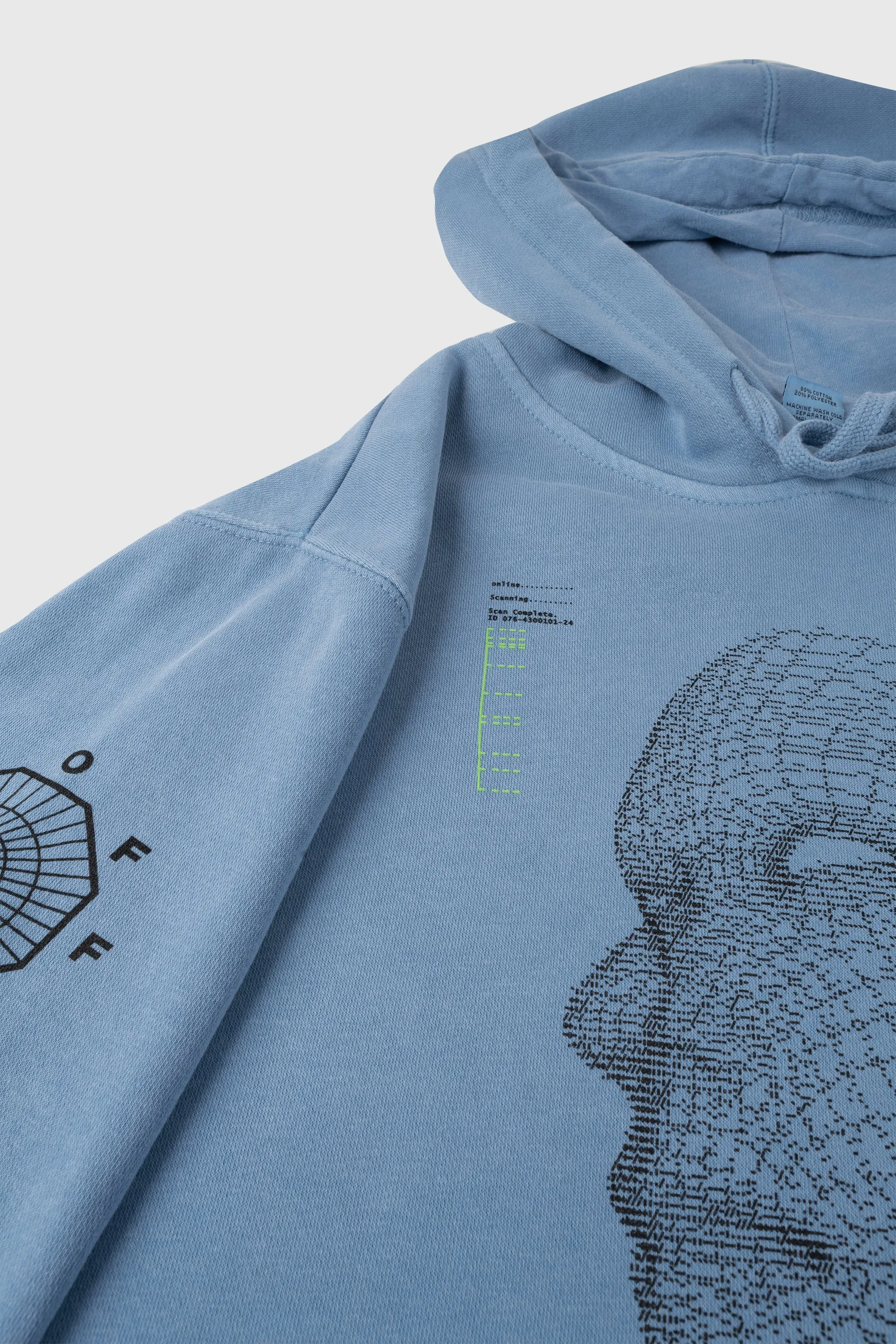 Facial Recognition Hooded Sweatshirt (Slate Blue)