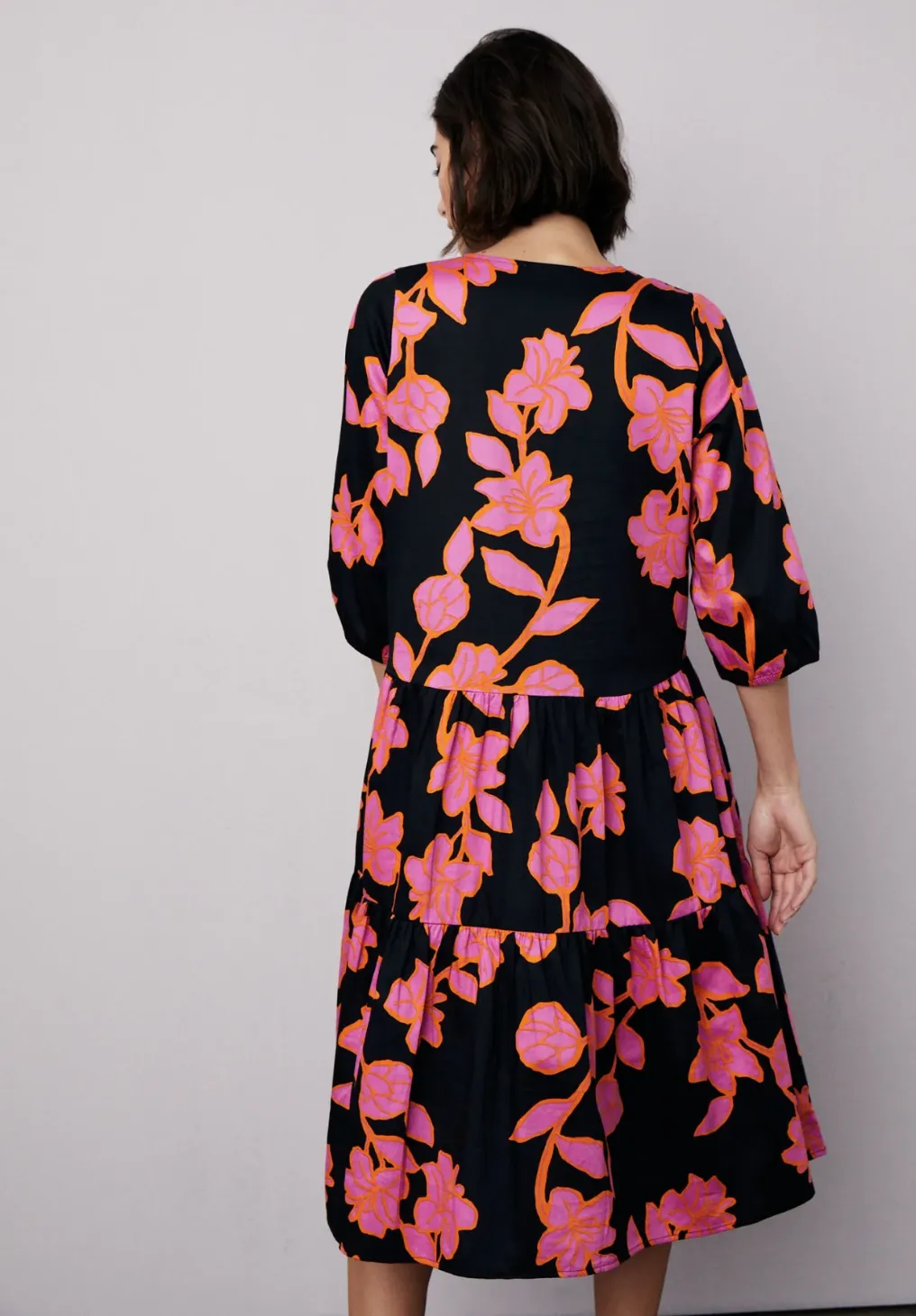 Fynch-Hatton Bold Floral Tiered Dress 2088