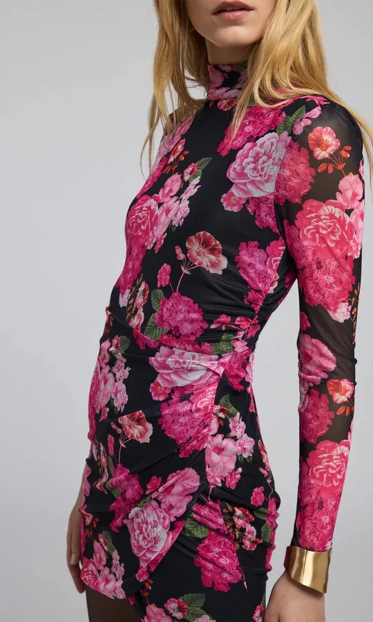 GEN Talulla Floral Mesh Mini Dress