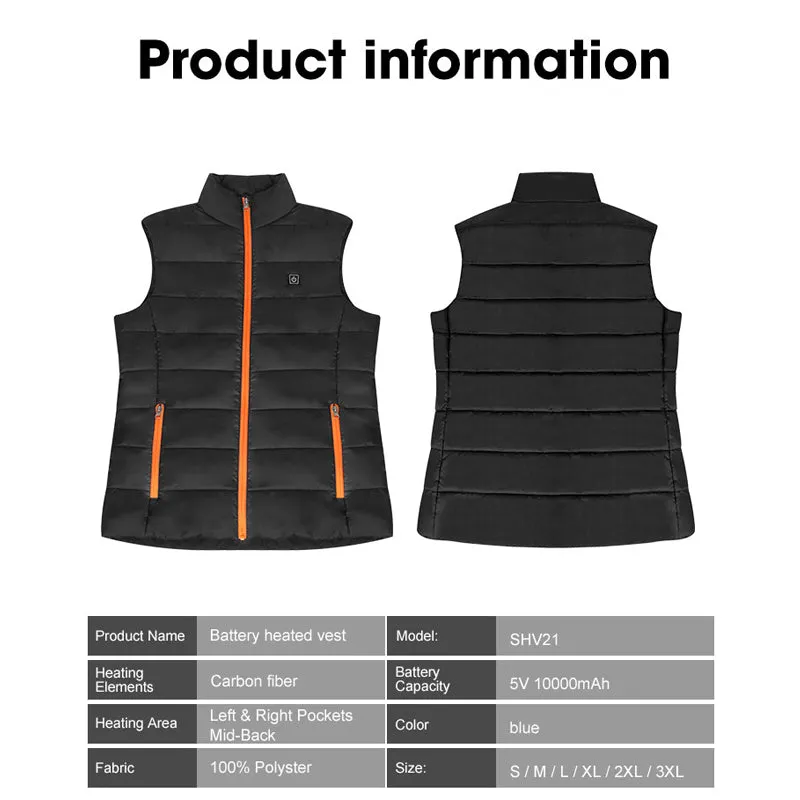 Heated Vest - Adjustable Thermal Comfort for Cold Conditions