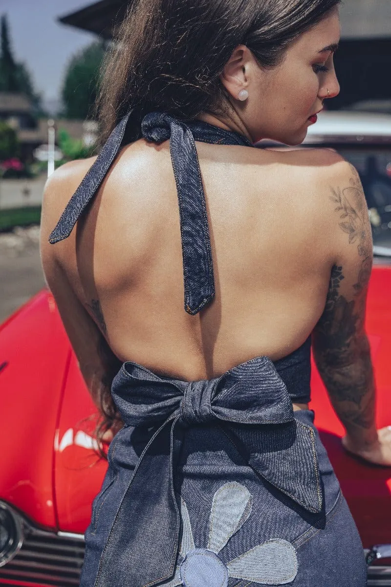Holly Denim Halter Top