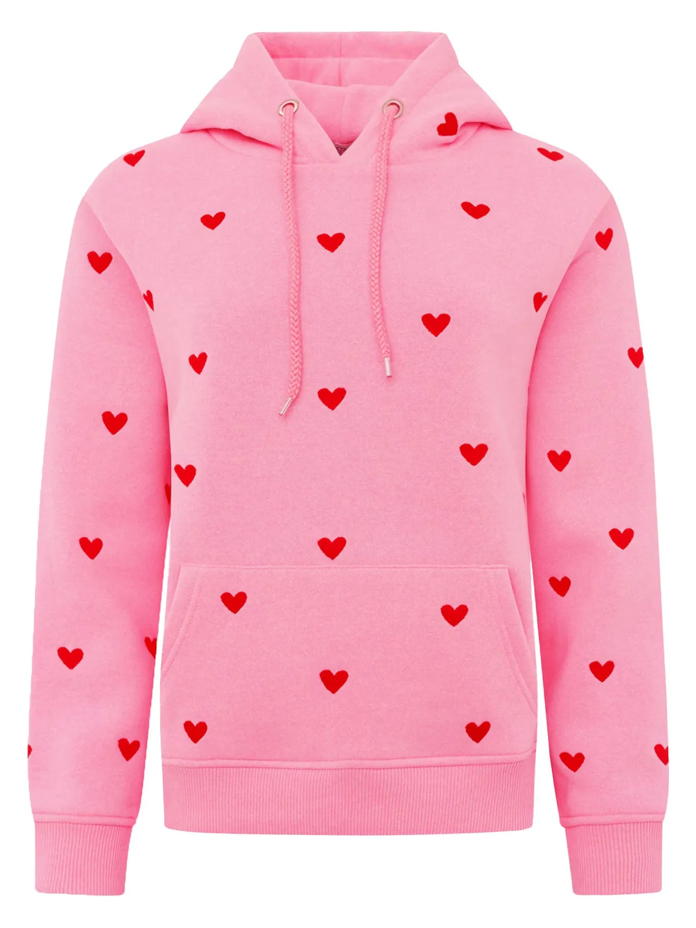 Hoodie Herzen pink