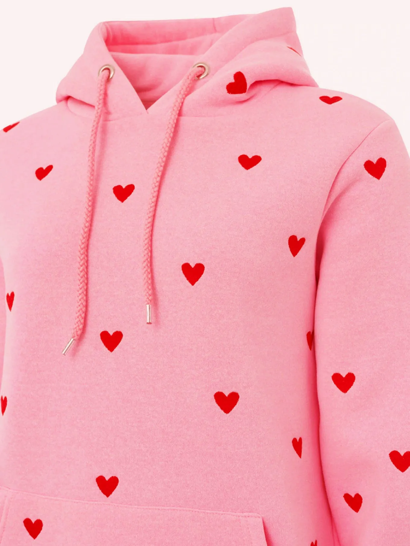 Hoodie Herzen pink