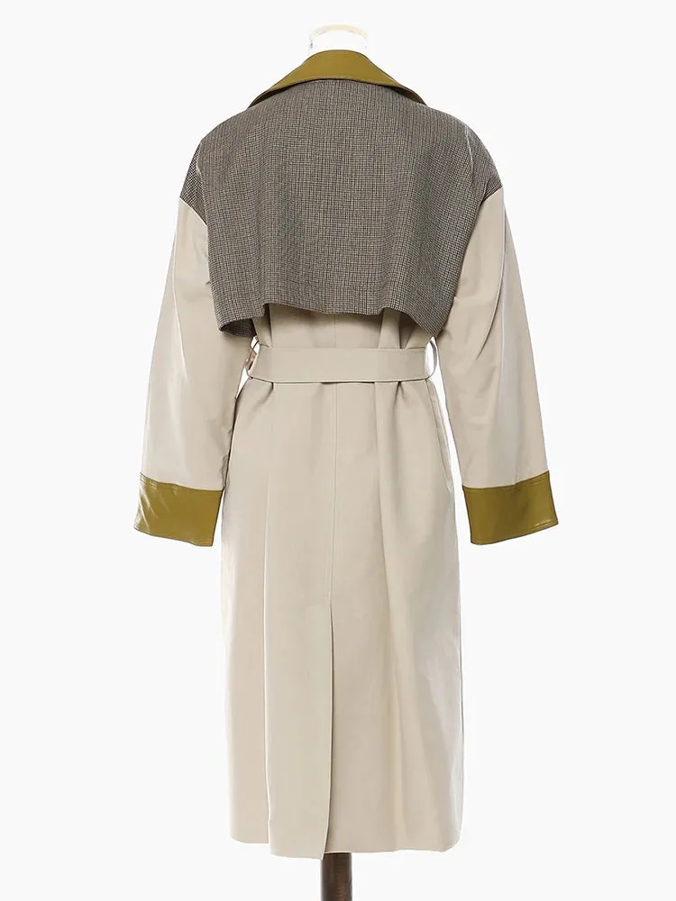 Jazz Up Trench  Irregular Design Coat