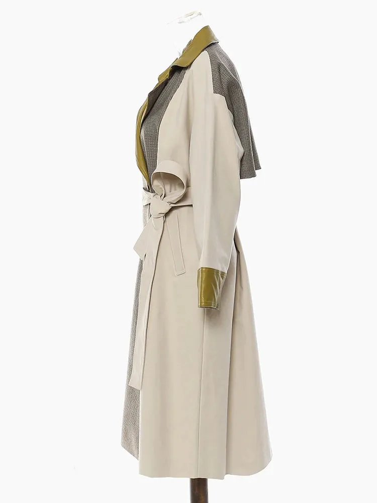 Jazz Up Trench  Irregular Design Coat