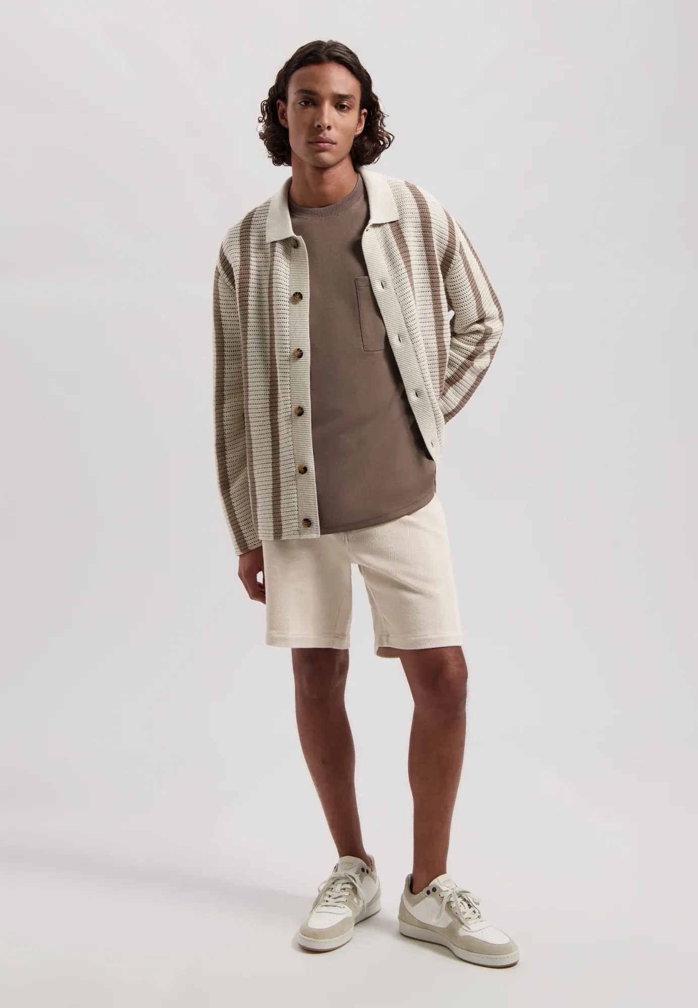 Krew Knitted Vest in Timber Wolf